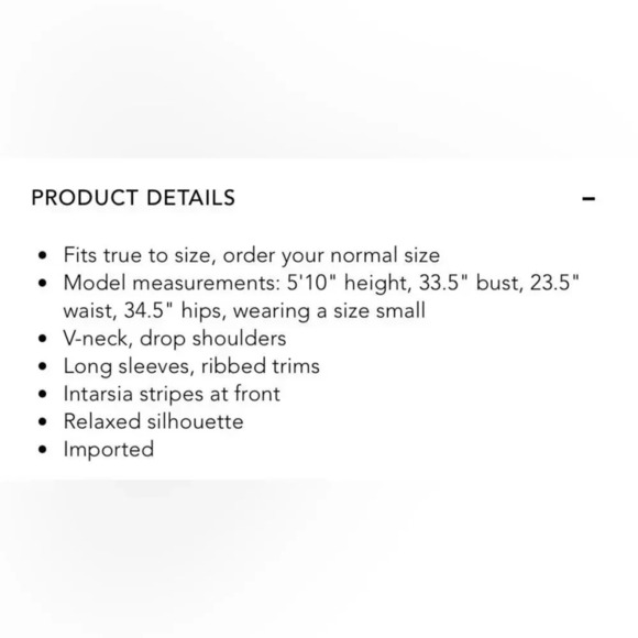 Tory Burch Colorful Striped Merino Wool V Neck Colorful Sweater- XXS - Picture 3 of 8